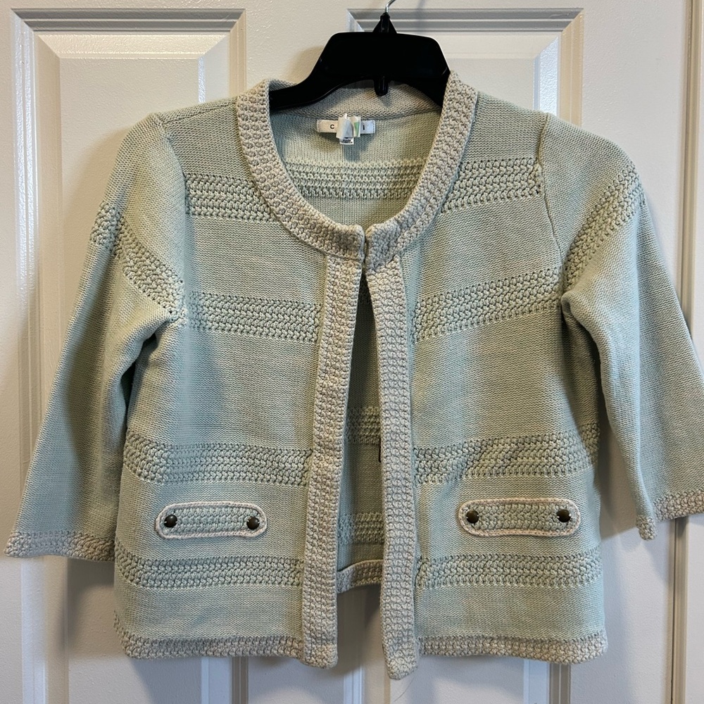 Cabi cropped sweater jacket